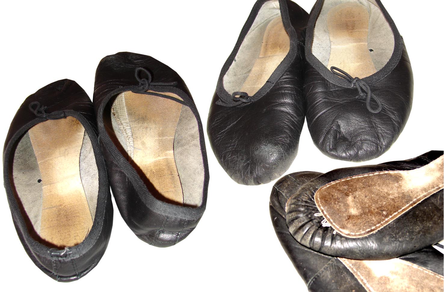 Ballerines usées clearance